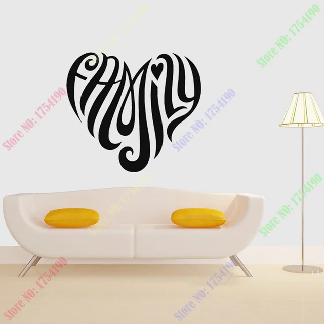 Special Price Family Heart Motto Bedroom Living Dining Room Decal Wall Art Sticker Picture Special Price Family Heart Motto Bedroom Living Dining Room Decal Wall Art Sticker Picture