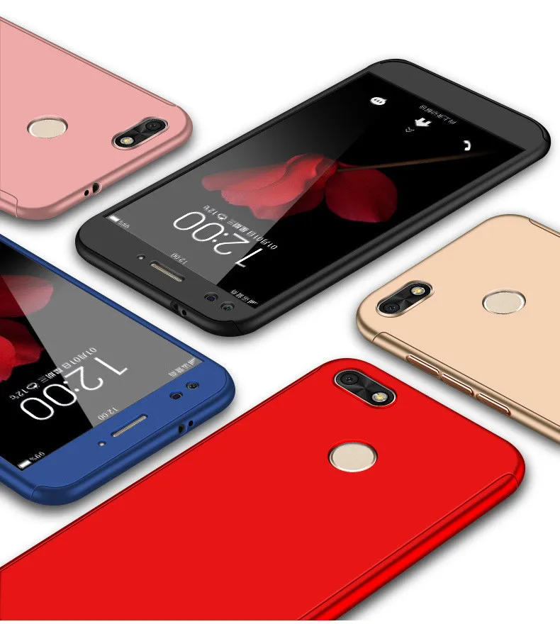 360 degree full hard case for Huawei y9 2018 honor 7c pro 7a pro 09