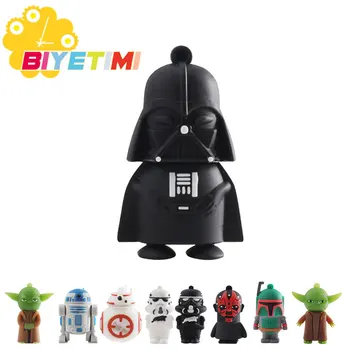 

Biyetimi Cartoon Pen drive Star wars darth vader 4GB 8GB 16GB 32GB usb flash drive 64GB usb2.0