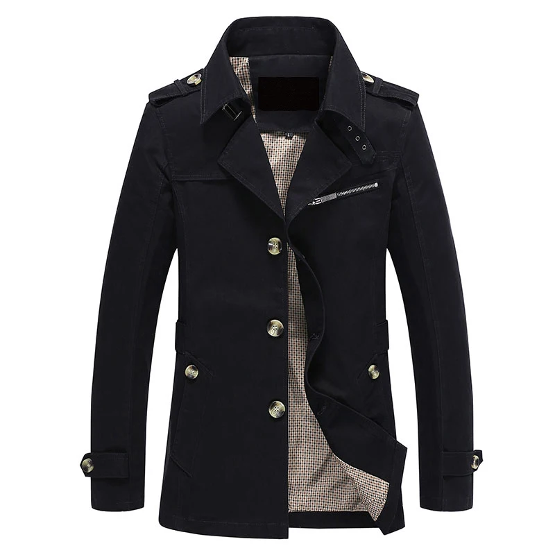 Мужская куртка пальто длинный отрезок модный Тренч Jaqueta Masculina Veste Homme брендовая