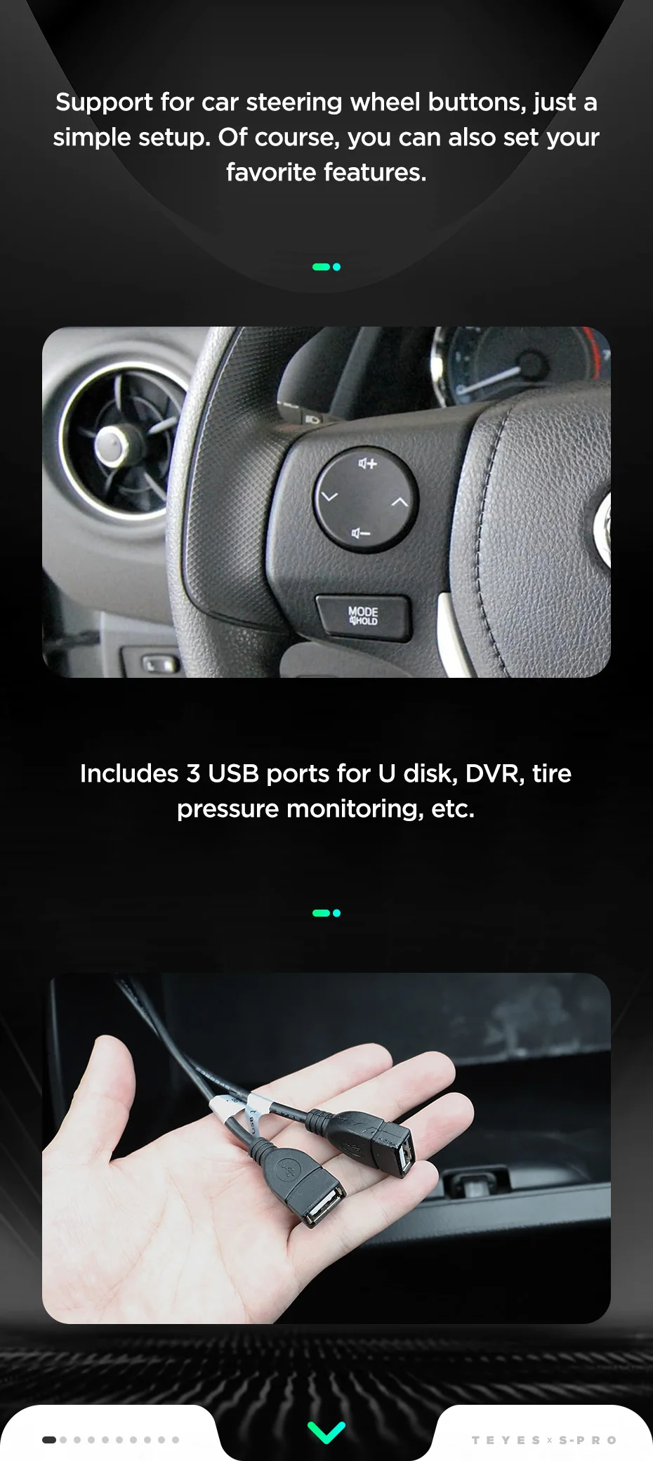 Excellent TEYES SPRO car dvd gps multimedia player For Toyota Corolla 2017-2018 car dvd navigation radio video audio player no car 2 din 6