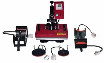 

DHL 6 in 1 T Shirt, Mugs, Hat, Plates Sublimation Transfer Heat Press Machine