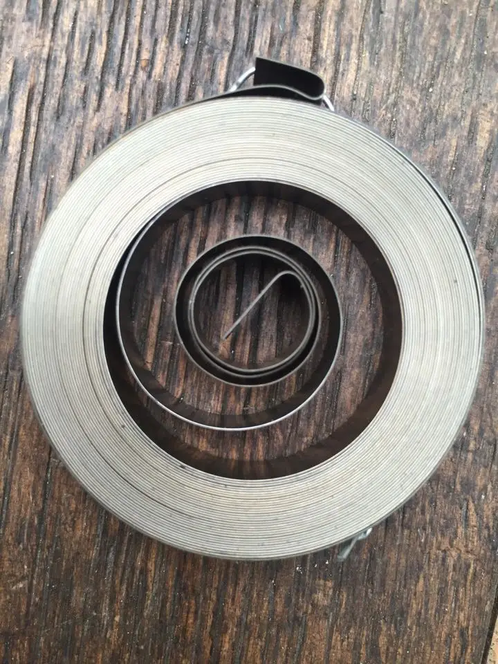 Wholesale spiral flat wire coil spring constant force springs,0.25*8*5000mm, Type 27in Springs