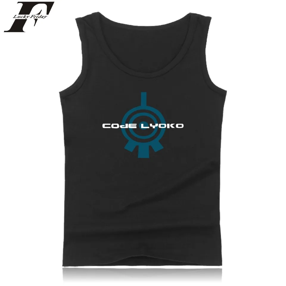 

New Arrived Lyoko Logo Cotton Tank Top Summer Vest And Plus Size Cartoon Code Lyoko Sleeveless Tank Tops Mens XXS To 4XL Clothes