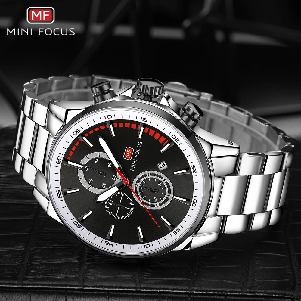 MINIFOCUS Men Watches Stainless Steel Men's Wristwatch Quartz Sport Watch Men Waterproof Luxury Brand Montre Homme Male Clock MINIFOCUS Men Watches Stainless Steel Men's Wristwatch Quartz Sport Watch Men Waterproof Luxury Brand Montre Homme Male Clock