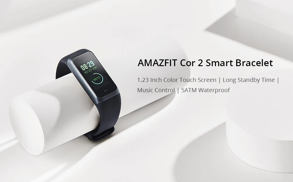 XiaoMi Huami Amazfit Cor 2 Band 2 смарт-Браслет Водонепроницаемый 5ATM 2.5D ips рамка из нержавеющей стали мужские часы для Android IOS gps