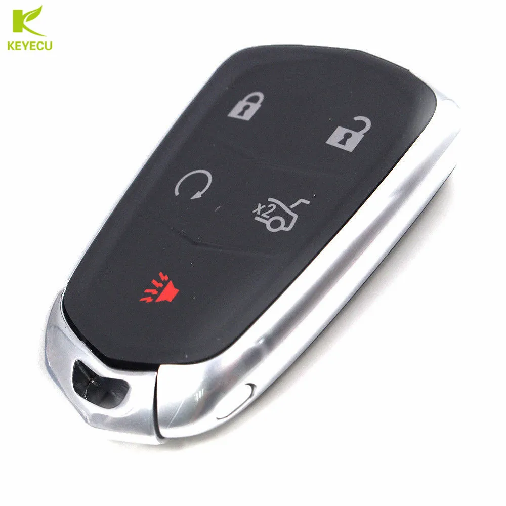 KEYECU Замена Smart Remote замками Fob 5 Кнопка 433 мГц для Cadillac XTS CTS CT6 ATS- HYQ2EB