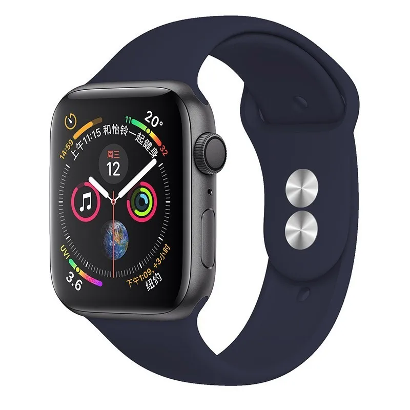 Ремешок для apple watch Группа apple watch 4 3 iwatch Группа 42 мм 38 мм 44 мм 40 мм pulseira correa Браслет Смарт часы аксессуары петля - Цвет ремешка: 03 Midnight