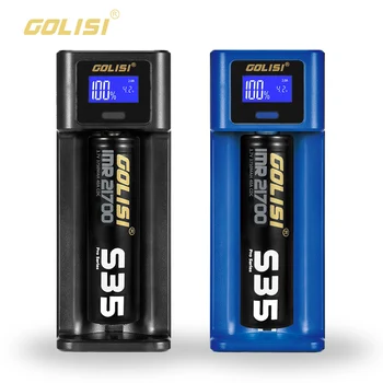 

1 pcs GOLISI I1 charger one slot DC 5V /2A activate 0 V lithium battery Li-ion 18650, 21700, 26650 / Ni-mh / Ni-cd /aaa/ aa