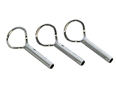 

Fly fishing rod guide tops FWT #7/#8/#10 silver color Classic wire loop fly tops 10pcs / bag