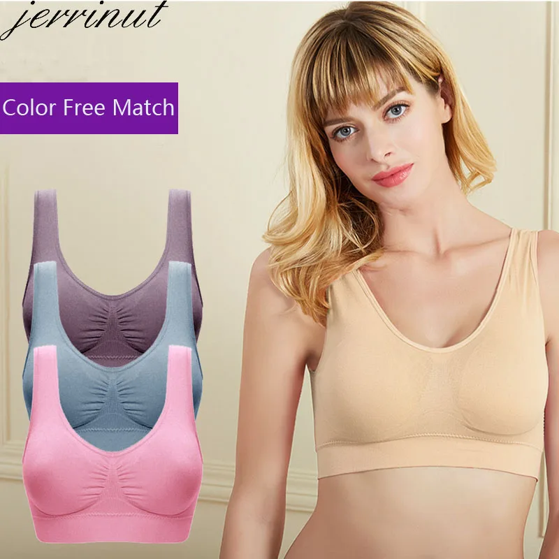  Jerrinut 1/3 pcs lot Push Up Bras For Women Underwear Woman Lingerie Bra Bralette Seamless Bra Larg