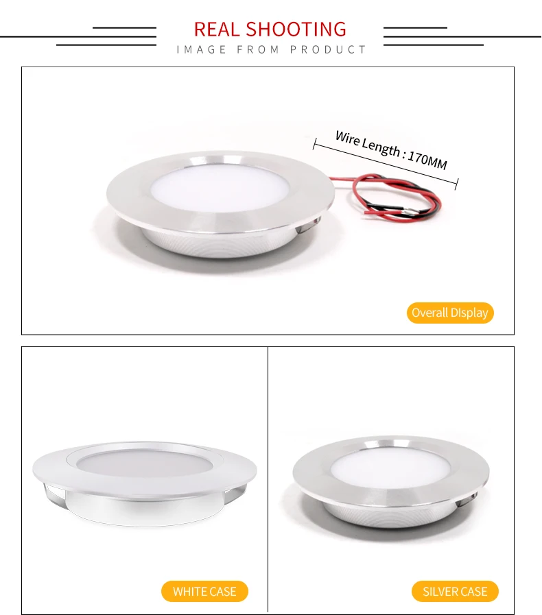 ultra-thin 3W embedded small downlight 12VDC built in downlight