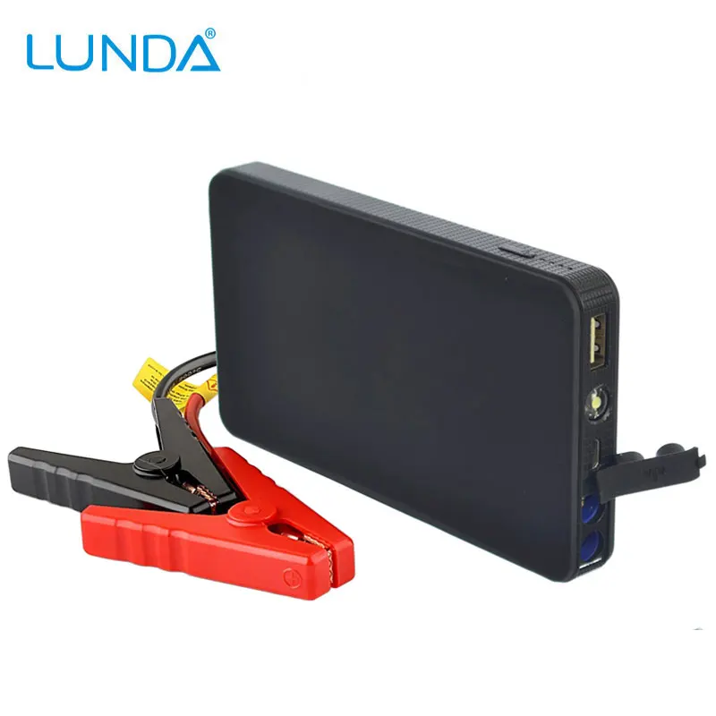 LUNDA Ultra Slim 300A Peak 6000mAh Portable Car Jump Starter for Gas Engine up to 2