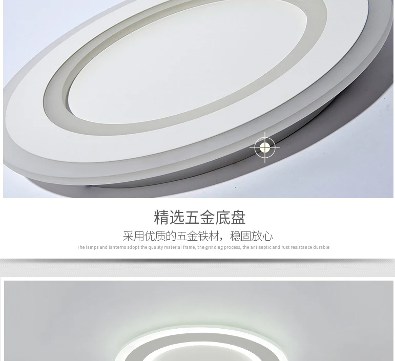 Surface mounted Round Modern led ceiling chandelier for living room dining room bedroom Ultra-thin chandelier lighting Modern