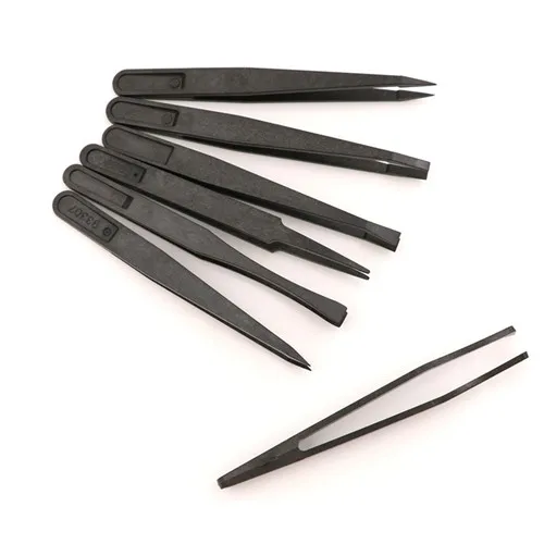 7pcs Anti-static Tweezers watchmaker Repair Tools Excellent Quality New hard plastic Industrial