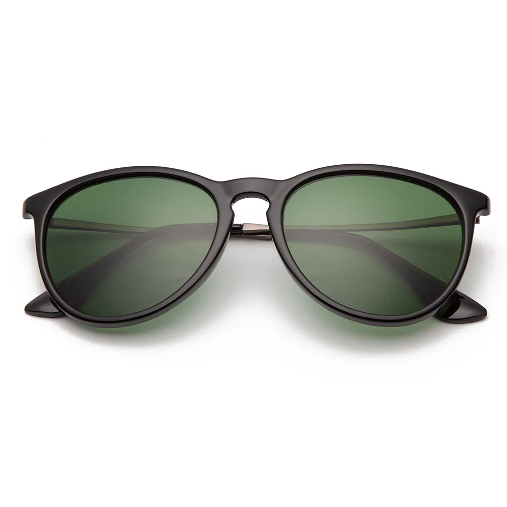 4171 erika классические круглые солнцезащитные очки для женщин и мужчин 54 мм стеклянные линзы зеркальные солнцезащитные очки oculos de sol Gafas очки для взрослых UV400