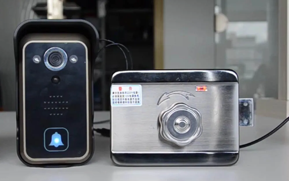 Новый черный цвет 2,4 г Беспроводной видеокамера на дверь домофон видео дверные звонки дверной звонок вызова один камера два 7 дюймов