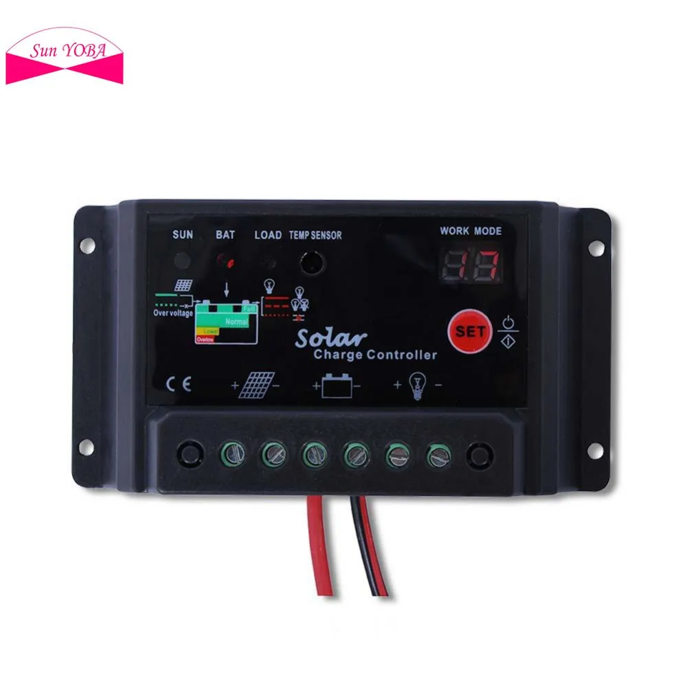 2017 24V солнечная панель контроллер заряда батареи 20A amp 12V Солнечная система PV