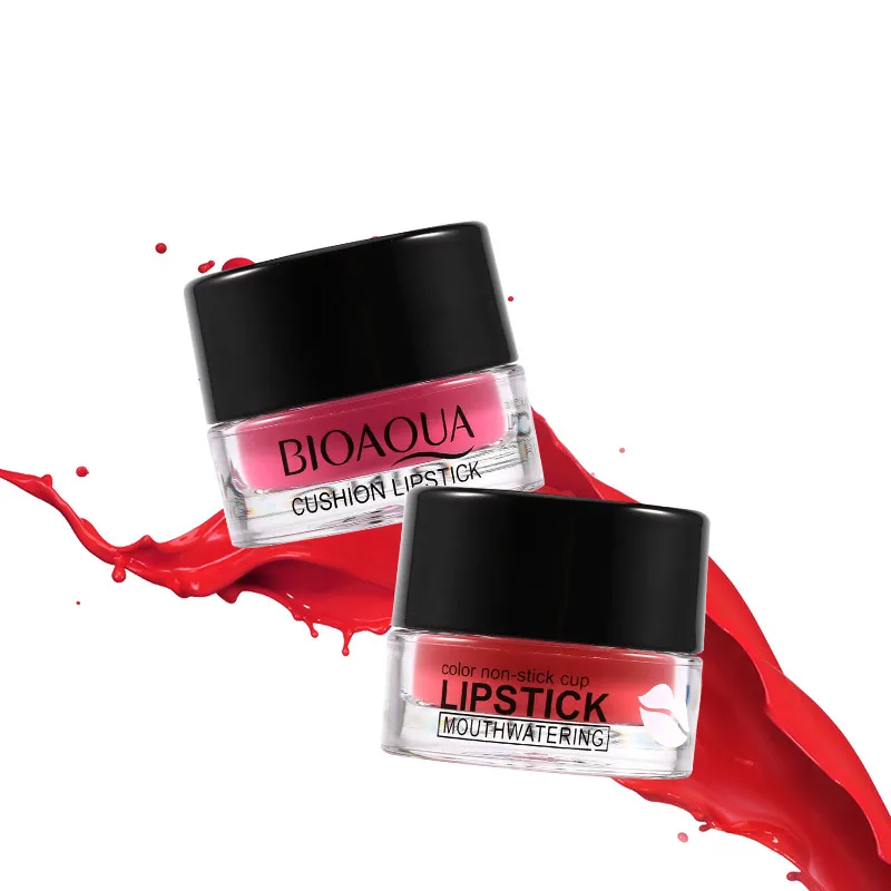 

Air Cushion Lip Gloss Lip Gloss Lasting Waterproof Moisture Nonstick Cup Lipstick Mousse Matte Lipstick Brush Cosmetics 8 Colors