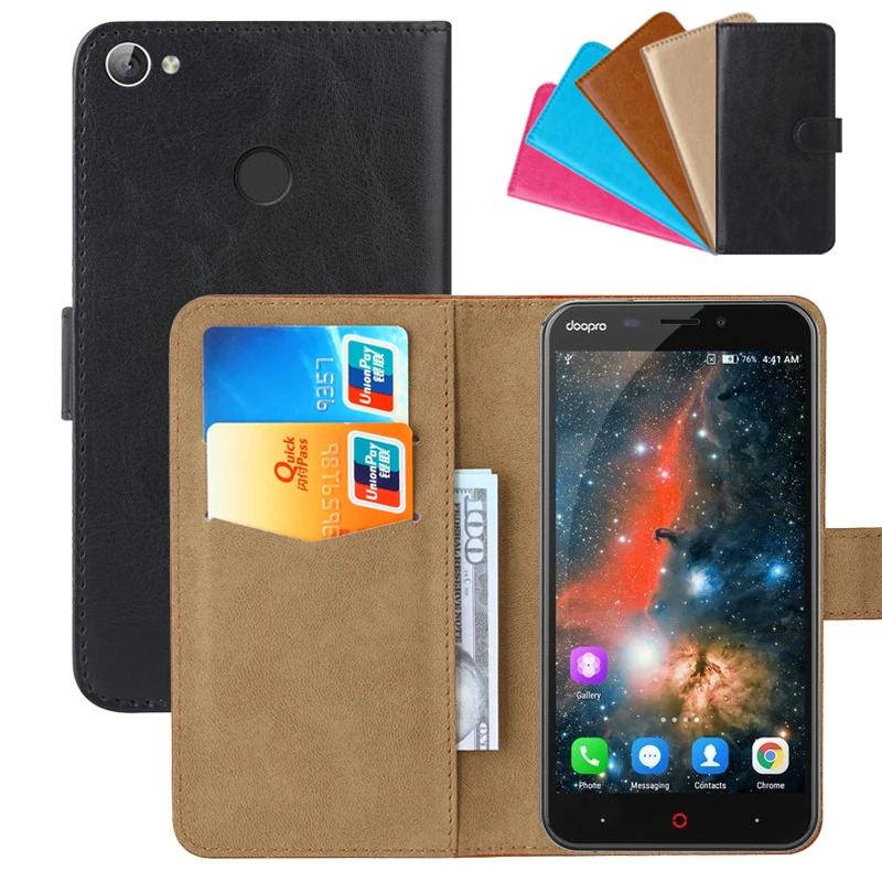 

Luxury Wallet Case For Doopro P2 Pro PU Leather Retro Flip Cover Magnetic Fashion Cases Strap