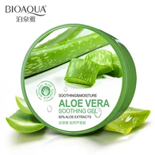 BIOAQUA Natural Aloe Vera Smooth Gel Acne Treatment Face Cream for Hydrating Moist Repair After Sun Free Shipping