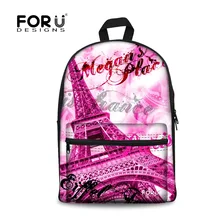 FORUDESIGNS/Париж Эйфелева башня печать рюкзак для девочек подростков