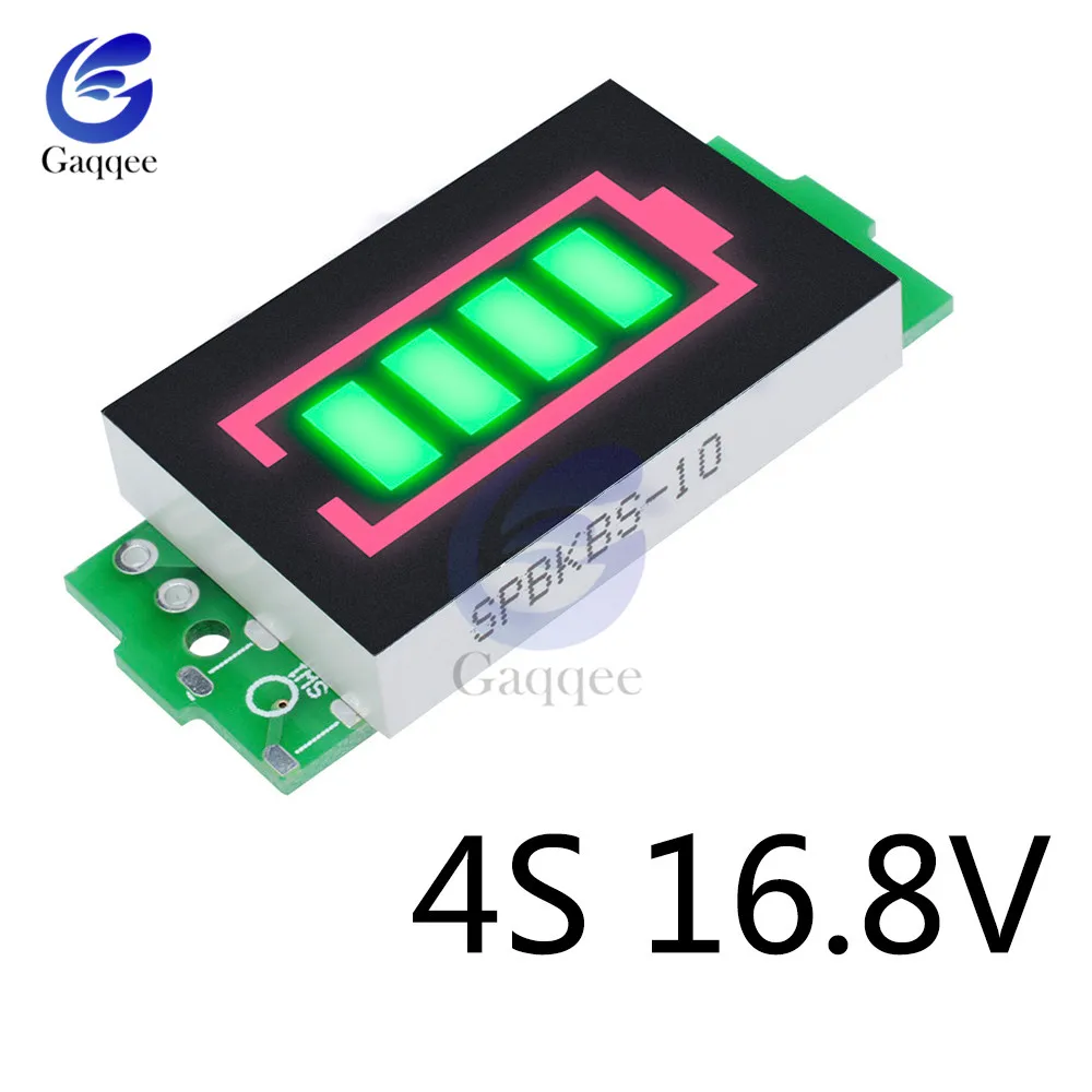 4S 16.8V Lithium Battery Tester LED Capacity Indicator Display Board 
