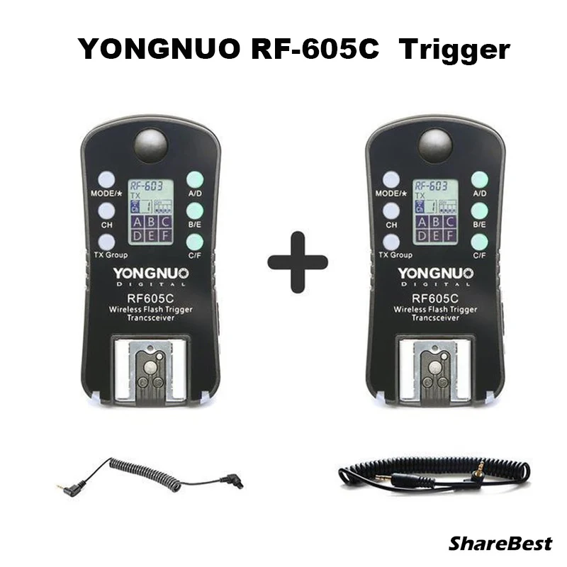 Беспроводной триггер для вспышки YONGNUO RF 605C RF605C RF605 C Canon 500D 50D 1100D 1200D 700D 750D 550D 6D 7D 5D mark