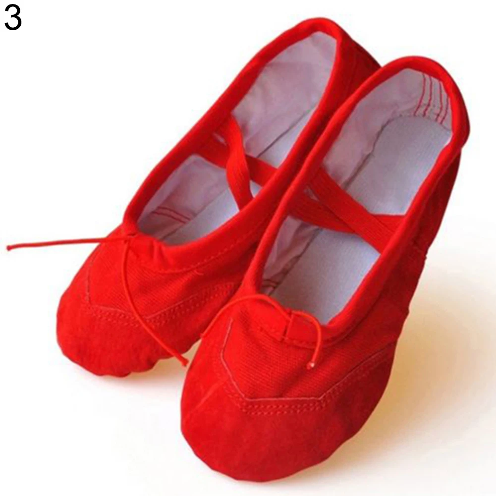 2018 Popular Child Fahion Adult Canvas Ballet Dance Shoes Pointe Dance Gymnastics Shoes