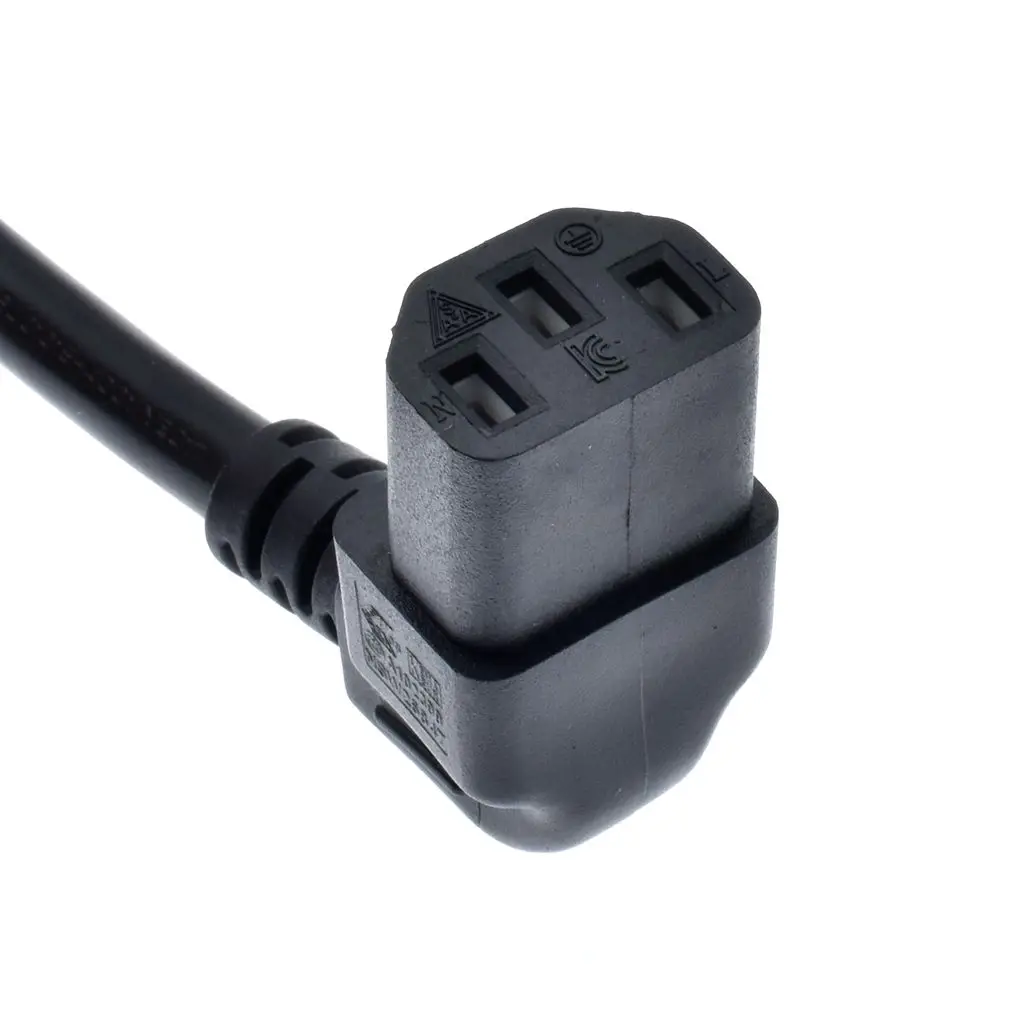 Джампер кабели IEC 320 C14 C13 силовой шнур под углом для разъема питания PDU/Φ 20 см 0 75 мм