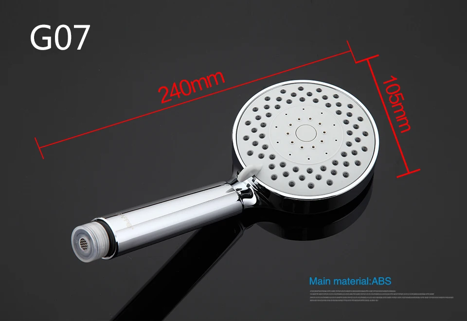 Gappo Bathroom Hand Shower Bath Shower Pressure Massage Rainfall SPA Water Shower Head Chrome Water Saving LED Mixer Tap