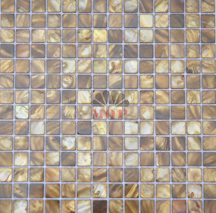 

freshwater shell mosaic mother of pearl  tiles  dyeing coppery color column dome background original  fashion  style hot sale