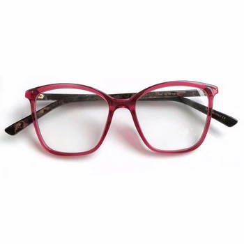 

Vintage Acetate Glasses Frame Women Reading Goggle Glasses Prescription Lens Transparent Optical Eyewear