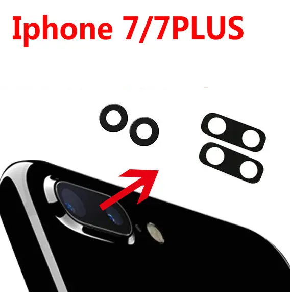 

1set XGE New Camera Lens Sapphire Crystal Back Camera Glass Lens with Frame for iPhone 7 plus 7P 7plus 7G with Sticker