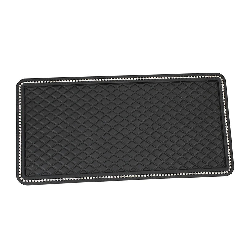 1PCS Crystal Anti-Slip Pad Mat for Mobile Phone mp4 Keys GPS Silicone Diamond Rhinestones Car Sticky Car Charm anti slip mats