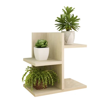 

VICTMAX 3-tier L-shape Wooden Storage Shelf Flower Pot Plant Stand Holder for Balcony Garden Decorativr New Arrival 2 Colors