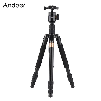 

Andoer TP-668S Portable Aluminum Alloy Tripod Photography Travel Tripod Monopod for Canon Nikon Sony DSLR/ILDC Cameras