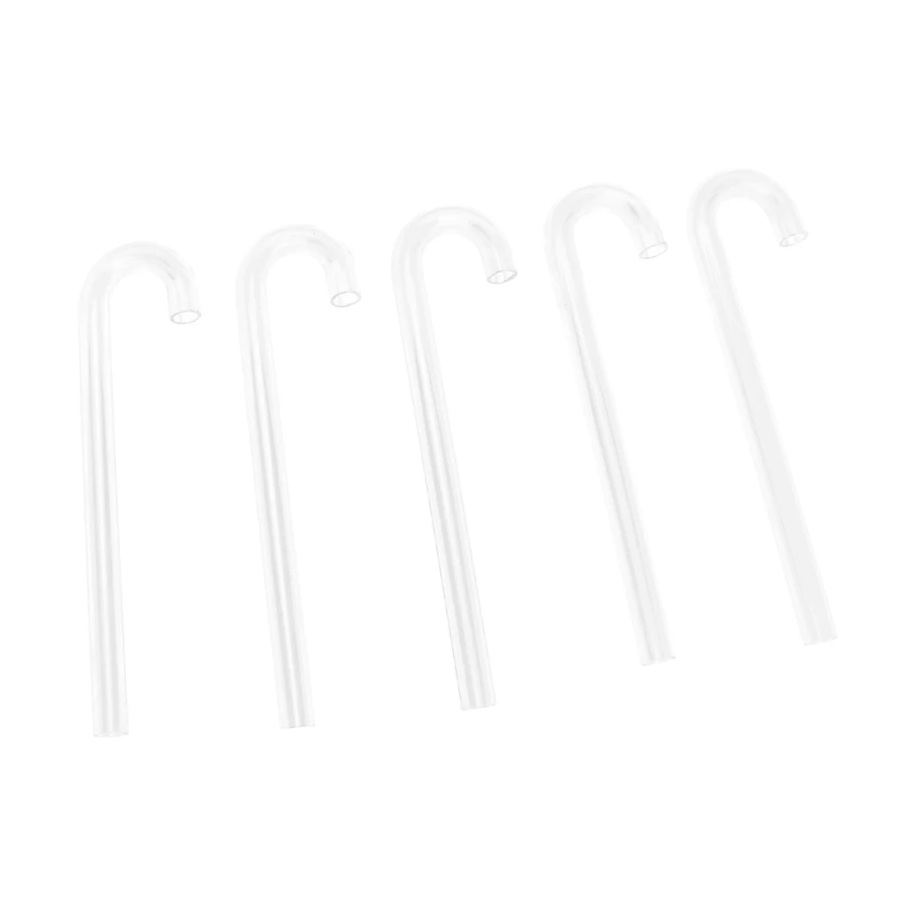 5 Pcs Transparent Acrylic Thickened Elbow Tube for Aquarium