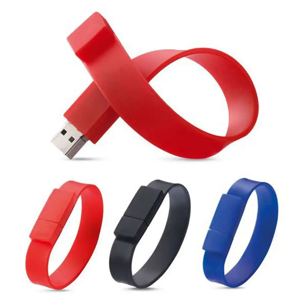 Мода силиконовый браслет мужчины мужская запястье 32 ГБ 8 4 USB флэш-накопитель 64 16 2.0