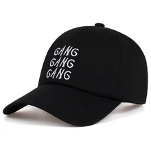 Новая банда вышитая бейсболка для улицы Хлопок Пара Шляпы для отдыха хип хоп Кепка для гольфа с застежкой сзади шляпа модная мужская шляпа