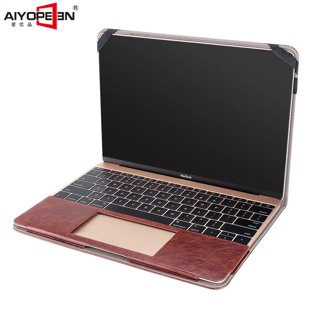 

for macbook retina 12 case,aiyopeen pu leather with hand strap for apple macbook 12.1 inch +free silicone keyboard cover