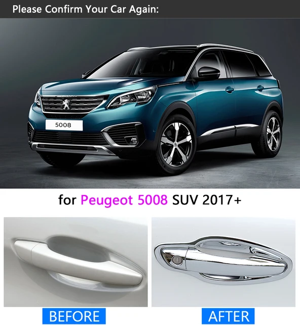 Für Peugeot 5008 2008 2009 2010 2011 2012 2013 2014 2015 2016 Luxuriou  Chrom Türgriff Abdeckung Trim Auto Set styling Zubehör - AliExpress