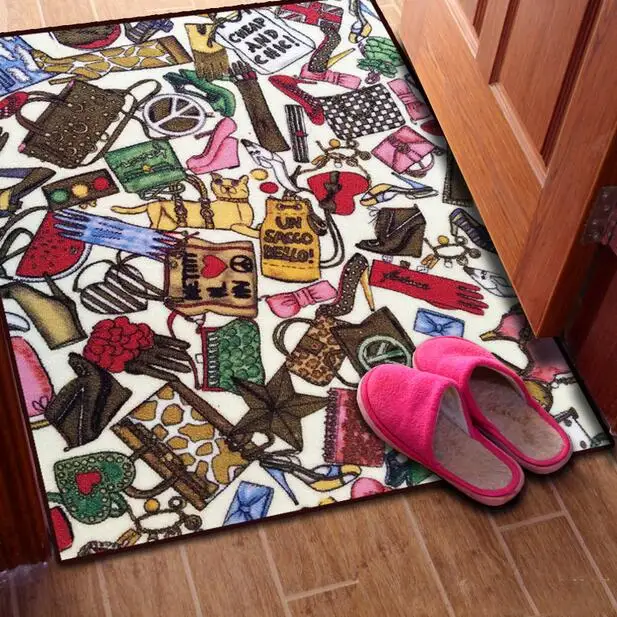 Модный трендовый Печатный льняной коврик для спальни для прикроватного одеяла коврик для гостиной чайный столик ТАПИС нескользящий коврик одеяло