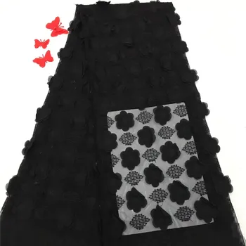 

2018 latest 3D stereoscopic flower African French lace high quality lace fabric for Wedding Dresses HJ1095-1