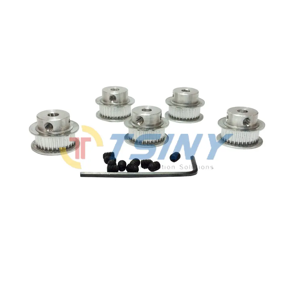 

5pcs 2GT Aluminium Timing Belt Pulley 32 Teeth Hole Diameter 5mm 6.35mm 8mm 10mm Tooth Width 7mm for Width of Timing Belt 6mm