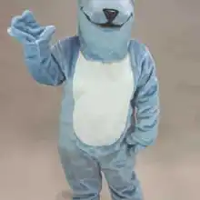 Костюм талисмана синего цвета, щенок, карнавальный костюм с героями мультфильмов, карнавальный костюм, вечерние костюмы