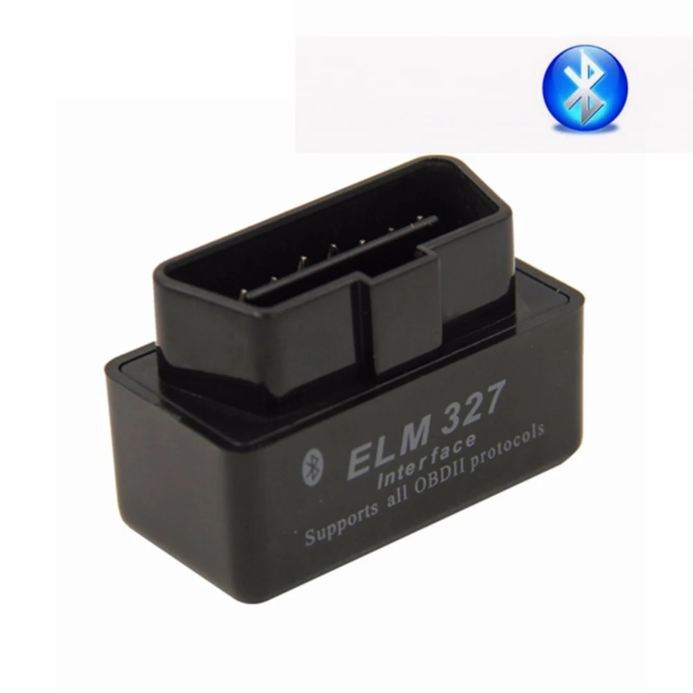 Новейший супер сканер elm327 Bluetooth для Android системы ELM 327 Версия 2,1 диагностический инструмент elm327 OBD2 - Цвет: ELM327 Black