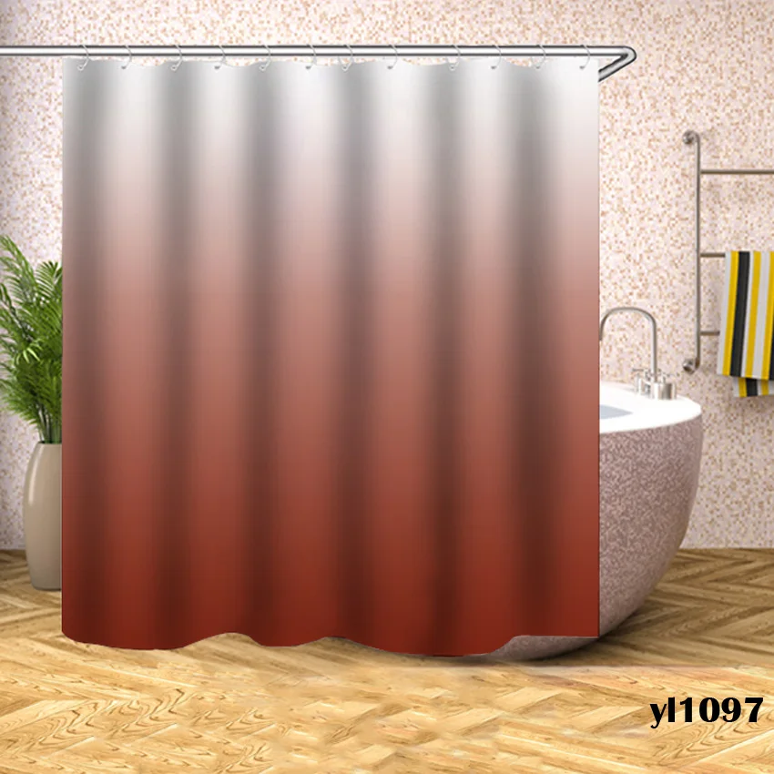 Одноцветные занавески для душа, водонепроницаемые занавески для ванной, Большие широкие занавески для ванной, европейский стиль, Cortina De Chuveiro - Цвет: Pattern 5