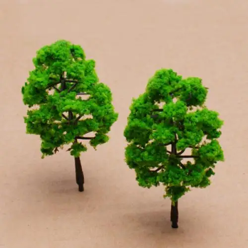 

10PCS Model Plastic Trees Model Train Railroad Trunks Scenery Landscape Architectural Model Train Layout Garden Scene Wargame