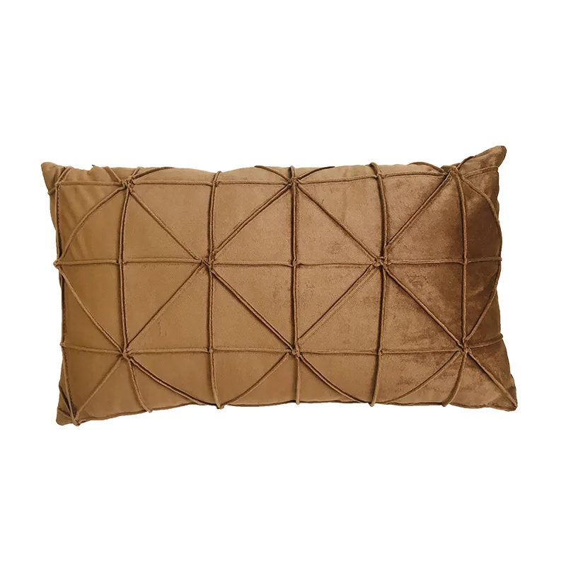 Cilected сплошной цвет скандинавские односторонние решетки декоративная подушка прямоугольная стильная подушка для дивана крышка Защитная, крышка постельные принадлежности - Цвет: PC032-3
